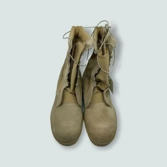 Mcrae‎ Mens Combat Military Boots Desert Tan Round TOE 15.5 WIDE New in Factory